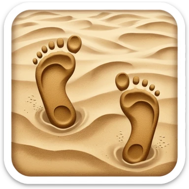 footsteps sticker