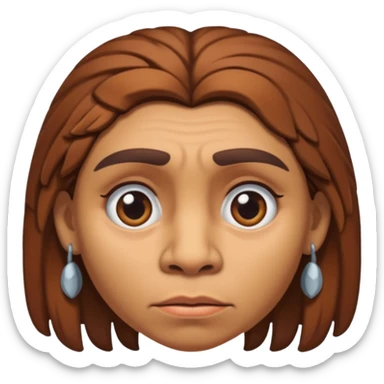 slack jawed female neanderthal sticker