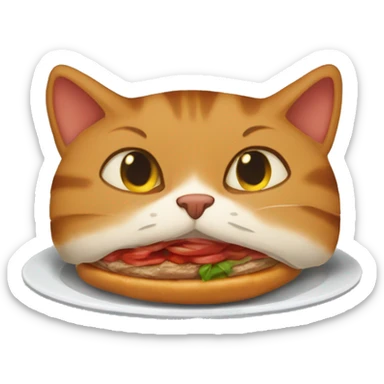 kebap yiyen kedi sticker