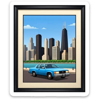 Chicago grand theft auto sticker