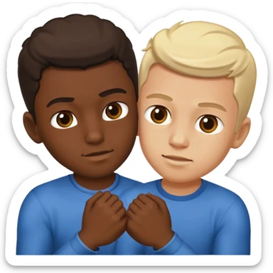 two brothers and two different sides of the world fighting, but still being in brotherly love. No one is an exchange student sticker