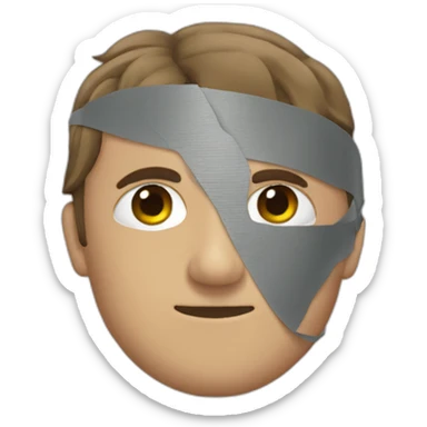 duct tape eye patch sticker