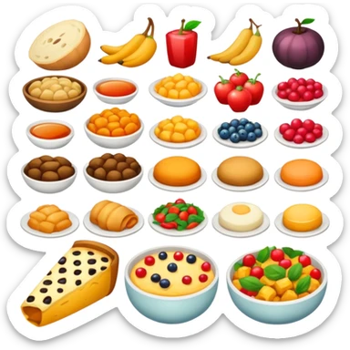 everyday life, food sticker