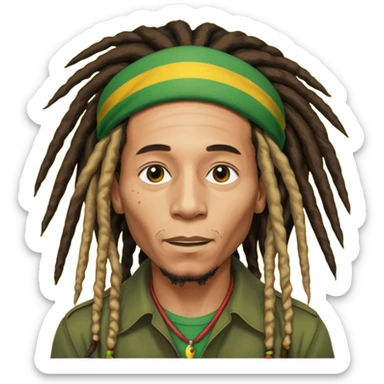reggae without person sticker