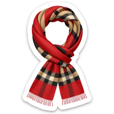 burberry scarf sticker
