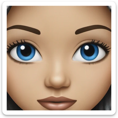 adriana lima with blue eyes  sticker