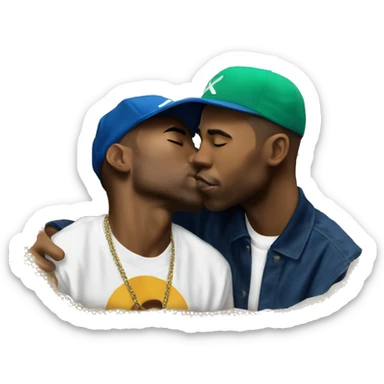 frank ocean kissing tyler the creator  sticker