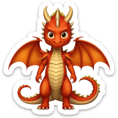 child getup like a dragon, full body. sticker