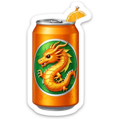 Création d’une canette de fanta saveur mangue fruit du dragon sticker