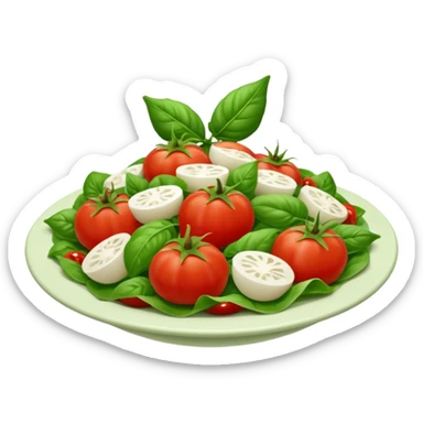 Fai un miscuglio Marinato di pomodoro fresco, cipolla, basilico e origano tutti tagliati  sticker