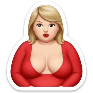 Taylor swift obesity  bigger bigger bigest take up the full screen  dying sticker