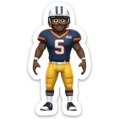 Create me as a nfl player  sticker