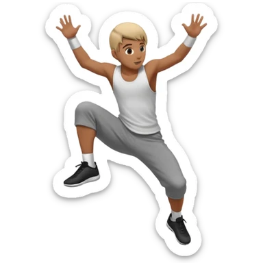 parkour at kids school sticker