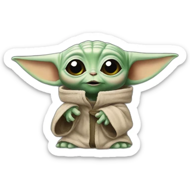 BABY YODA virtual reality sticker