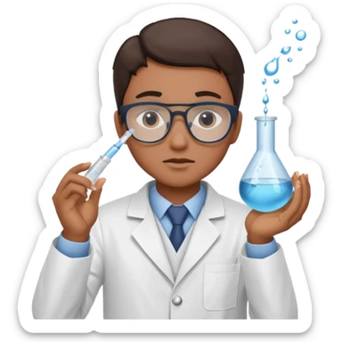 Testing water samples   sticker