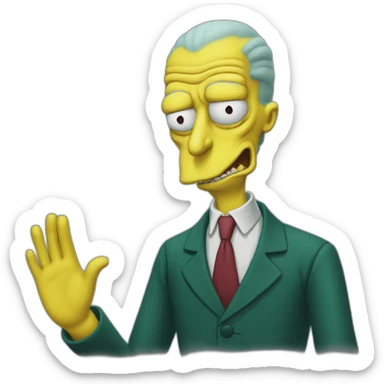 Mr burns  sticker