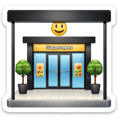 Entrada do Supermercado sticker