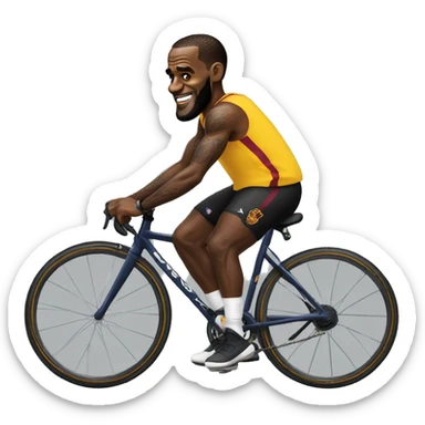 Lebron James cycling sticker