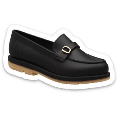 Loafers black sticker