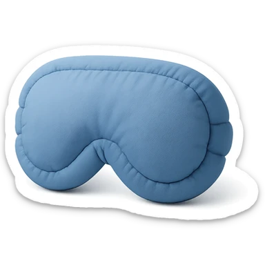 simple blue sleep eye mask in cushion style sticker