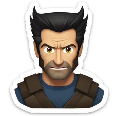 Hugh jackman as wolverine sticker