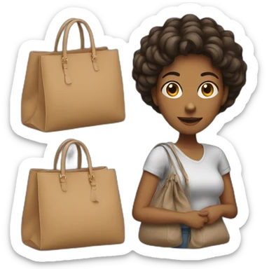 Bags woman sticker