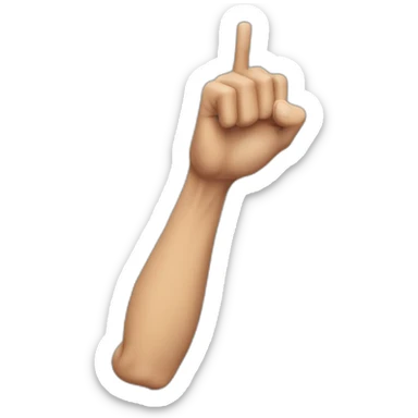 skinny arm without muscle sticker