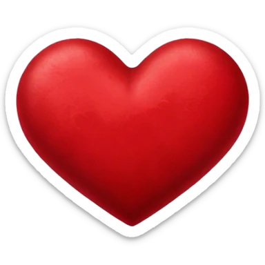 red velvet heart sticker