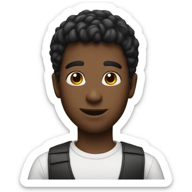 tall handsome boy  sticker