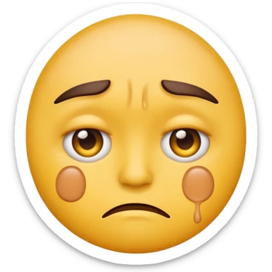 sad emoji with bruise under eye
no i would like skmilar to smiling face holding up tearsnot tears just bruise🥹this wmoji but with one bruise instead of tears sticker