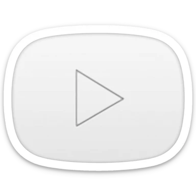 white YouTube logo sticker