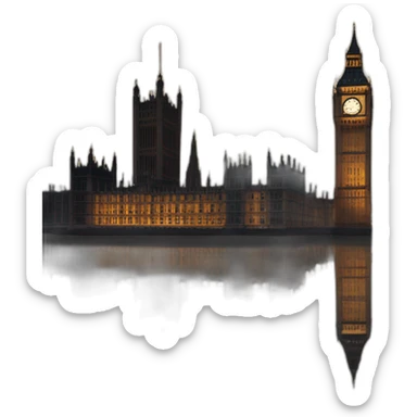 Big ben tower sticker