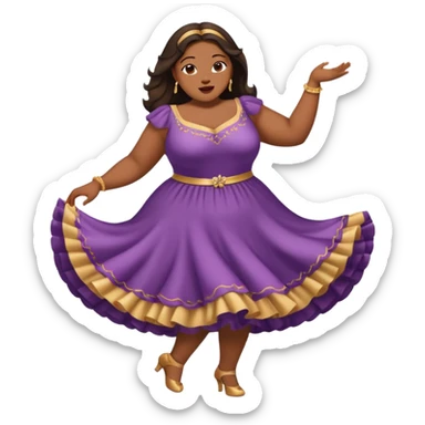 Dancing bbw sticker