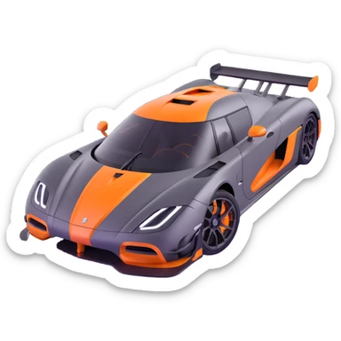 Koenigsegg One:1 hypercar sticker