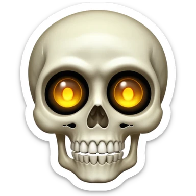 Skeleton blinking  sticker