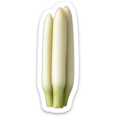 White asparagus  sticker