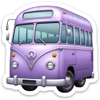 Pale purple Bus sticker