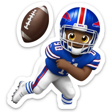 Josh Allen buffalo bills football player  sticker