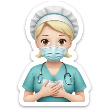 a nurse in distress sticker