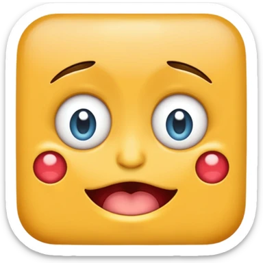 An emoji with eyes going in the opposite direction while drooling sticker