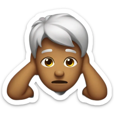 feeling ashamed sticker