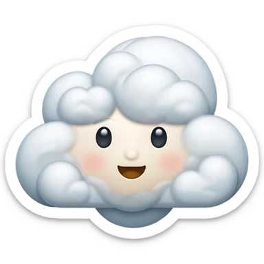 windy cloud sticker