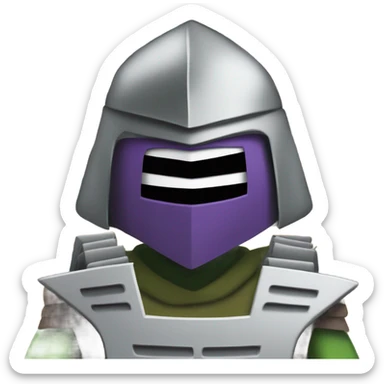 Shredder(tmnt) working the register  sticker