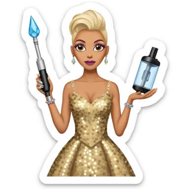 Ru paul from ru pauls drag race fracking sticker