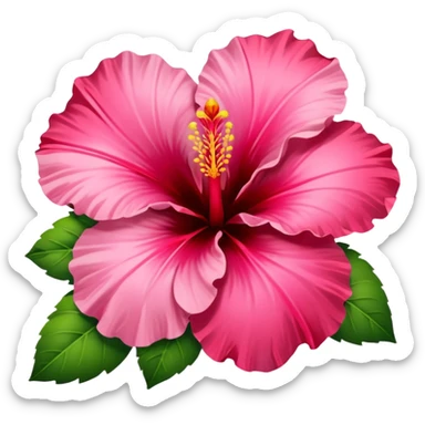 vibrant hibiscus y2k aesthetic sticker