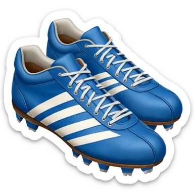 blue american football shoes sticker