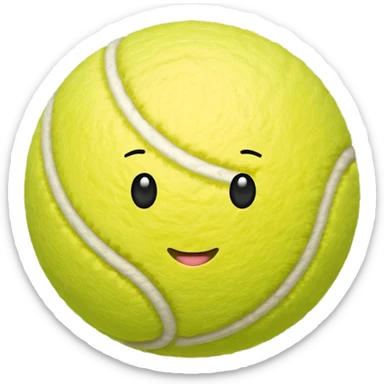 tennis ball with female gender sign sticker
