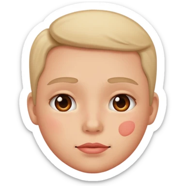 make A image fo blushin deeply sticker