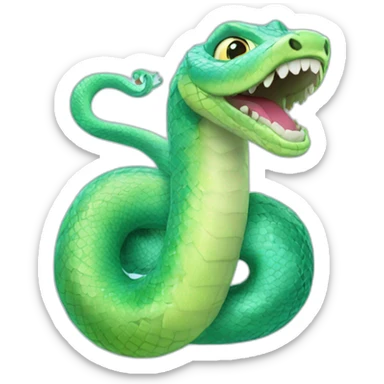 Un serpent reine des neiges sticker