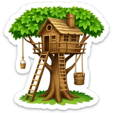 A treehouse sticker